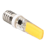 6PCS E14 COB Lamp Bulb Mini 360 Degree Lighting Heat Sinking Silicone Anti Glare for Chandelier Ceiling Light Warm White Light 3000K