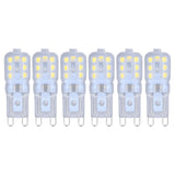 G9 Bulb Dimmable Eye Protection Energy Saving 14 LEDs 3W Light Bulb for Chandelier Table Lamp 6pcs White Light 220V