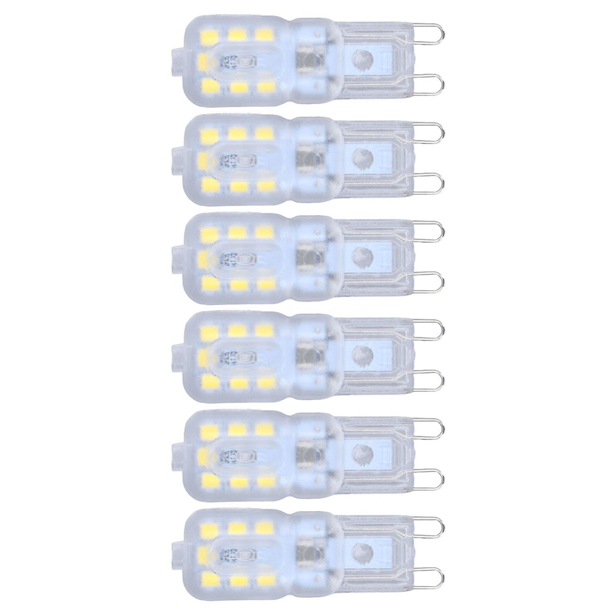 G9 Bulb Dimmable Eye Protection Energy Saving 14 LEDs 3W Light Bulb for Chandelier Table Lamp 6pcs White Light 220V