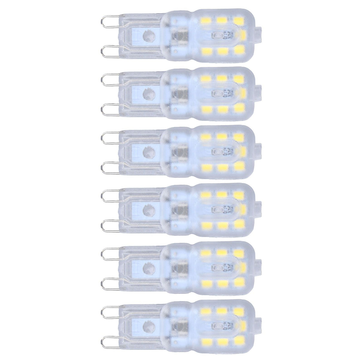 G9 Bulb Dimmable Eye Protection Energy Saving 14 LEDs 3W Light Bulb for Chandelier Table Lamp 6pcs White Light 220V