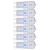 G9 Bulb Dimmable Eye Protection Energy Saving 14 LEDs 3W Light Bulb for Chandelier Table Lamp 6pcs White Light 220V - Side View