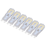 G9 Bulb Dimmable Eye Protection Energy Saving 14 LEDs 3W Light Bulb for Chandelier Table Lamp 6pcs White Light 220V