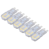 G9 Bulb Dimmable Eye Protection Energy Saving 14 LEDs 3W Light Bulb for Chandelier Table Lamp 6pcs White Light 220V