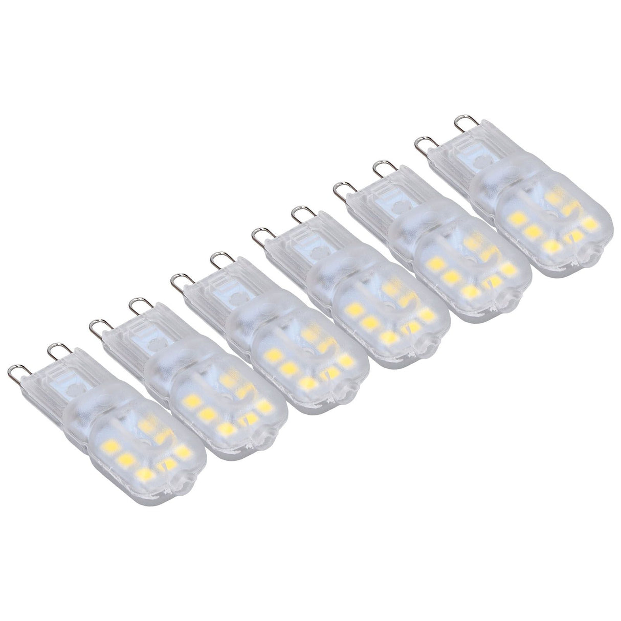 G9 Bulb Dimmable Eye Protection Energy Saving 14 LEDs 3W Light Bulb for Chandelier Table Lamp 6pcs White Light 220V