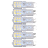G9 Bulb Dimmable Eye Protection Energy Saving 14 LEDs 3W Light Bulb for Chandelier Table Lamp 6pcs White Light 220V