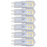 G9 Bulb Dimmable Eye Protection Energy Saving 14 LEDs 3W Light Bulb for Chandelier Table Lamp 6pcs White Light 220V