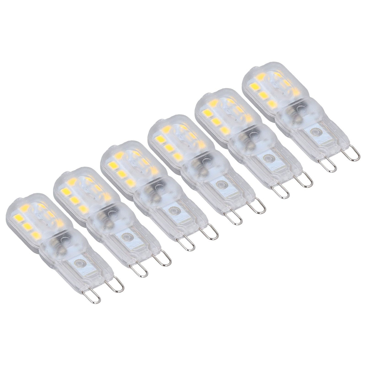 G9 Bulb Dimmable Eye Protection Energy Saving 14 LEDs 3W Light Bulb for Chandelier Table Lamp 6pcs Natural Light 220V