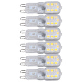 G9 Bulb Dimmable Eye Protection Energy Saving 14 LEDs 3W Light Bulb for Chandelier Table Lamp 6pcs Natural Light 220V