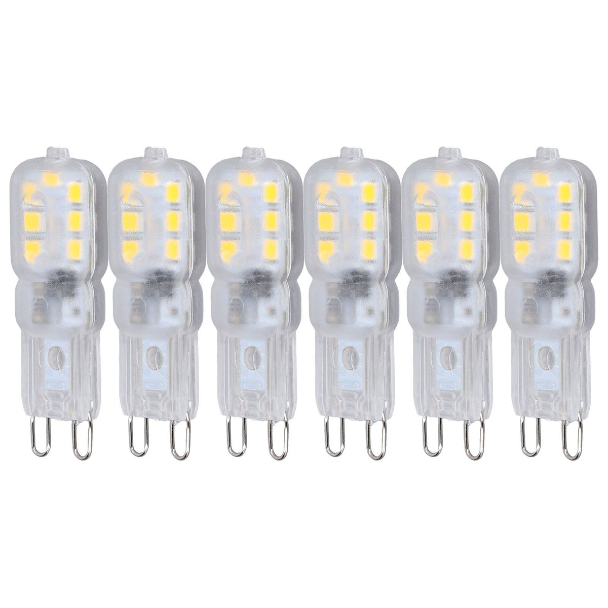 G9 Bulb Dimmable Eye Protection Energy Saving 14 LEDs 3W Light Bulb for Chandelier Table Lamp 6pcs Natural Light 220V
