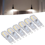 G9 Bulb Dimmable Eye Protection Energy Saving 14 LEDs 3W Light Bulb for Chandelier Table Lamp 6pcs Natural Light 220V