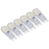 G9 Bulb Dimmable Eye Protection Energy Saving 14 LEDs 3W Light Bulb for Chandelier Table Lamp 6pcs Natural Light 110V