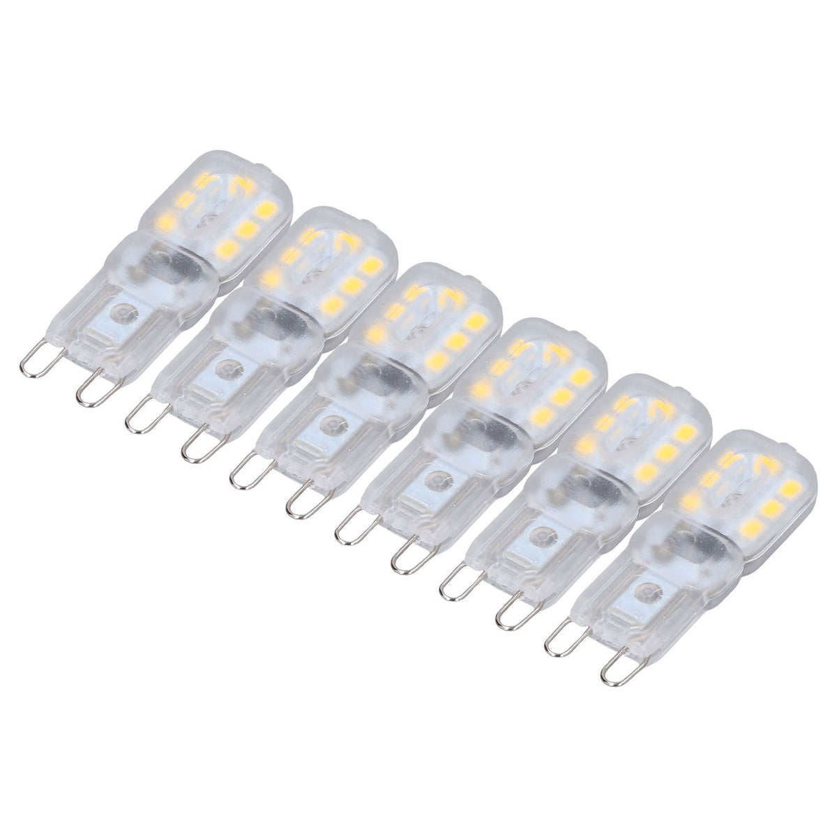 G9 Bulb Dimmable Eye Protection Energy Saving 14 LEDs 3W Light Bulb for Chandelier Table Lamp 6pcs Natural Light 110V