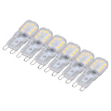 G9 Bulb Dimmable Eye Protection Energy Saving 14 LEDs 3W Light Bulb for Chandelier Table Lamp 6pcs Natural Light 110V