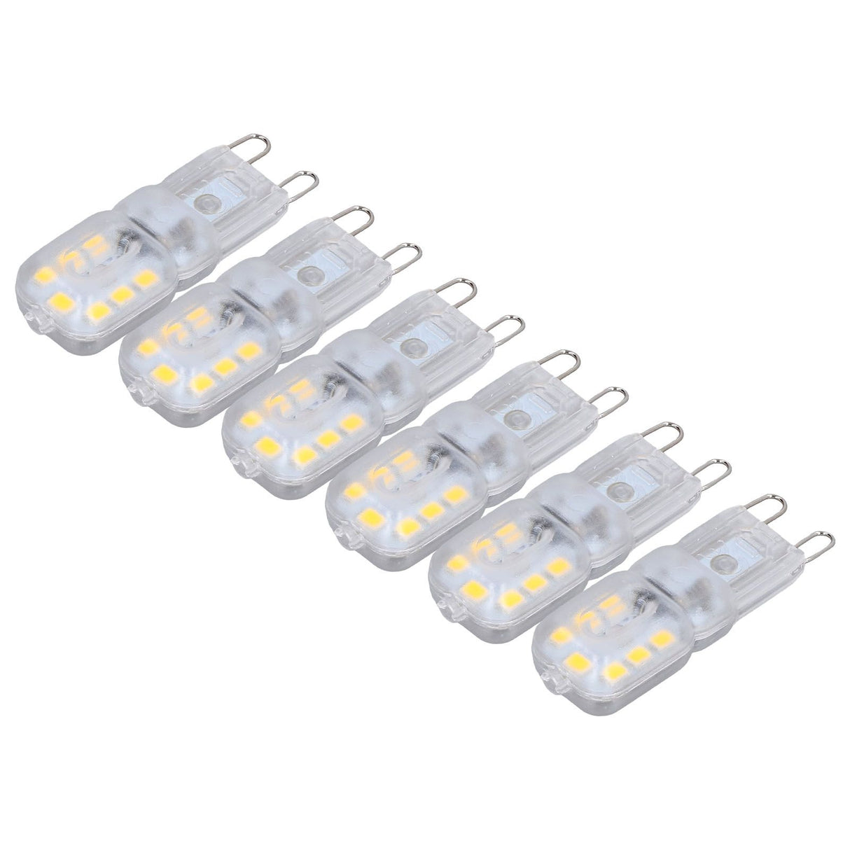 G9 Bulb Dimmable Eye Protection Energy Saving 14 LEDs 3W Light Bulb for Chandelier Table Lamp 6pcs Natural Light 110V