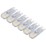 G9 Bulb Dimmable Eye Protection Energy Saving 14 LEDs 3W Light Bulb for Chandelier Table Lamp 6pcs Natural Light 110V
