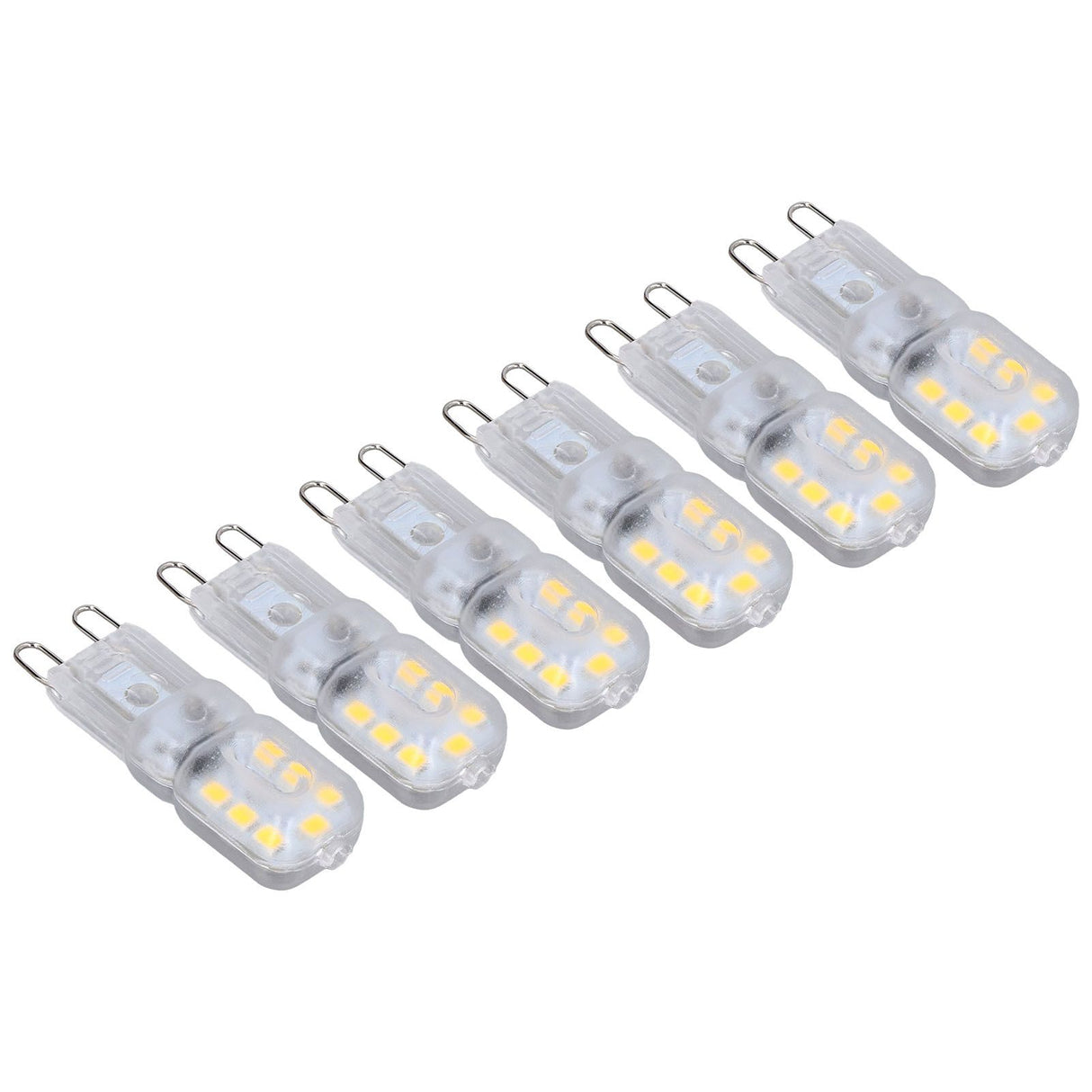 G9 Bulb Dimmable Eye Protection Energy Saving 14 LEDs 3W Light Bulb for Chandelier Table Lamp 6pcs Natural Light 110V