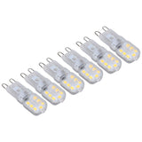 G9 Bulb Dimmable Eye Protection Energy Saving 14 LEDs 3W Light Bulb for Chandelier Table Lamp 6pcs Natural Light 110V