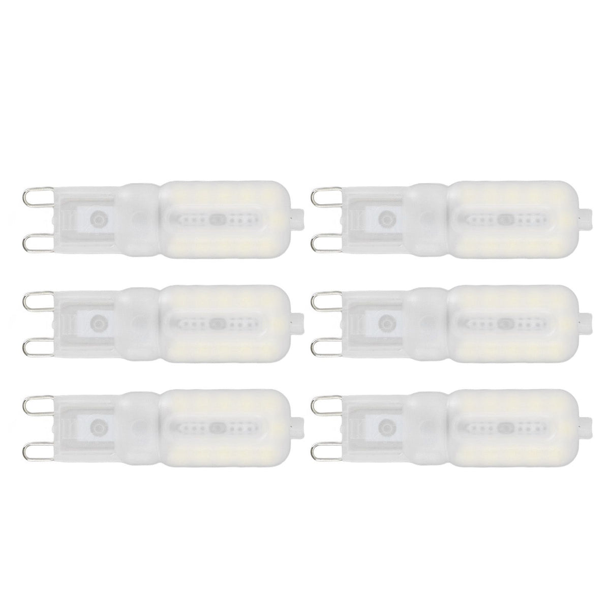 G9 Light Bulb Dimmable Eye Protection Energy Saving 5W 22 LED Small Bulbs for Ceiling Lamp Desk Lamp 6pcs White Light 220V