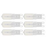 G9 Light Bulb Dimmable Eye Protection Energy Saving 5W 22 LED Small Bulbs for Ceiling Lamp Desk Lamp 6pcs White Light 220V - Front View