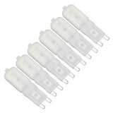 G9 Light Bulb Dimmable Eye Protection Energy Saving 5W 22 LED Small Bulbs for Ceiling Lamp Desk Lamp 6pcs White Light 220V - Top-Down View