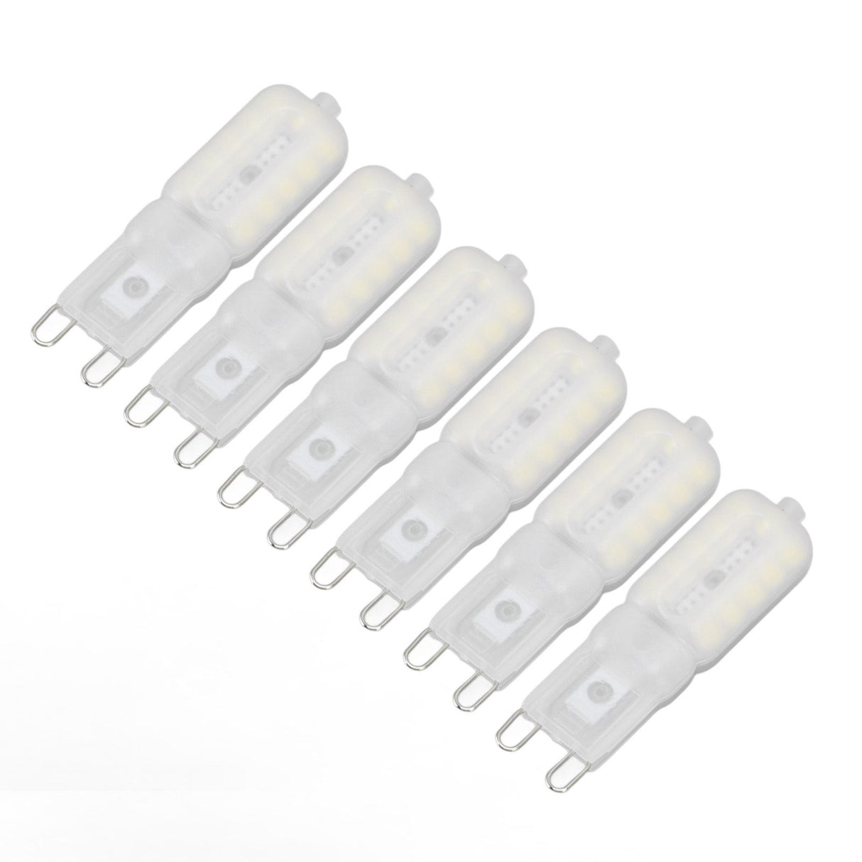 G9 Light Bulb Dimmable Eye Protection Energy Saving 5W 22 LED Small Bulbs for Ceiling Lamp Desk Lamp 6pcs White Light 220V