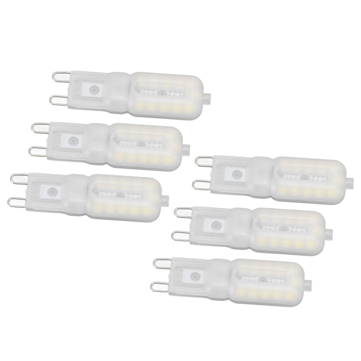 G9 Light Bulb Dimmable Eye Protection Energy Saving 5W 22 LED Small Bulbs for Ceiling Lamp Desk Lamp 6pcs White Light 220V