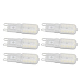 G9 Light Bulb Dimmable Eye Protection Energy Saving 5W 22 LED Small Bulbs for Ceiling Lamp Desk Lamp 6pcs White Light 220V