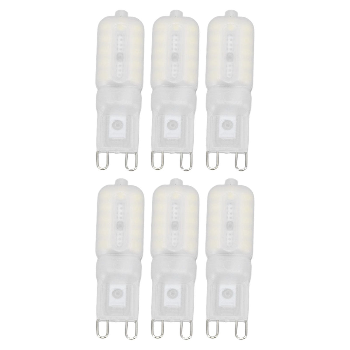 G9 Light Bulb Dimmable Eye Protection Energy Saving 5W 22 LED Small Bulbs for Ceiling Lamp Desk Lamp 6pcs White Light 220V