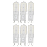 G9 Light Bulb Dimmable Eye Protection Energy Saving 5W 22 LED Small Bulbs for Ceiling Lamp Desk Lamp 6pcs White Light 220V