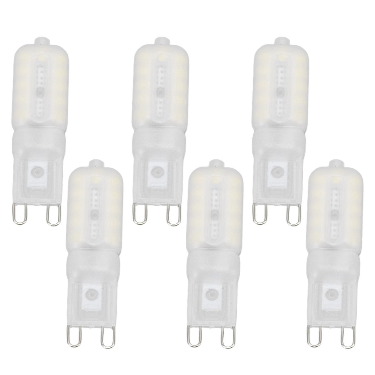 G9 Light Bulb Dimmable Eye Protection Energy Saving 5W 22 LED Small Bulbs for Ceiling Lamp Desk Lamp 6pcs White Light 220V