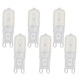 G9 Light Bulb Dimmable Eye Protection Energy Saving 5W 22 LED Small Bulbs for Ceiling Lamp Desk Lamp 6pcs White Light 220V