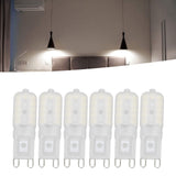 G9 Light Bulb Dimmable Eye Protection Energy Saving 5W 22 LED Small Bulbs for Ceiling Lamp Desk Lamp 6pcs White Light 220V