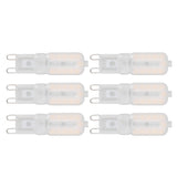 G9 Light Bulb Dimmable Eye Protection Energy Saving 5W 22 LED Small Bulbs for Ceiling Lamp Desk Lamp 6pcs Warm Light 220V