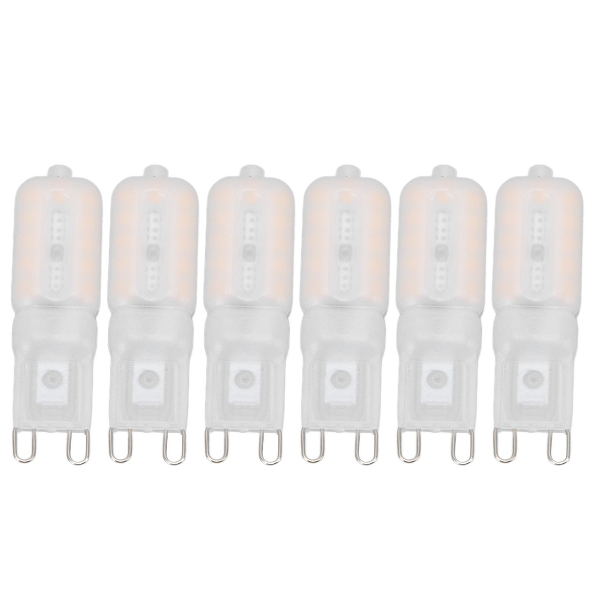G9 Light Bulb Dimmable Eye Protection Energy Saving 5W 22 LED Small Bulbs for Ceiling Lamp Desk Lamp 6pcs Warm Light 220V