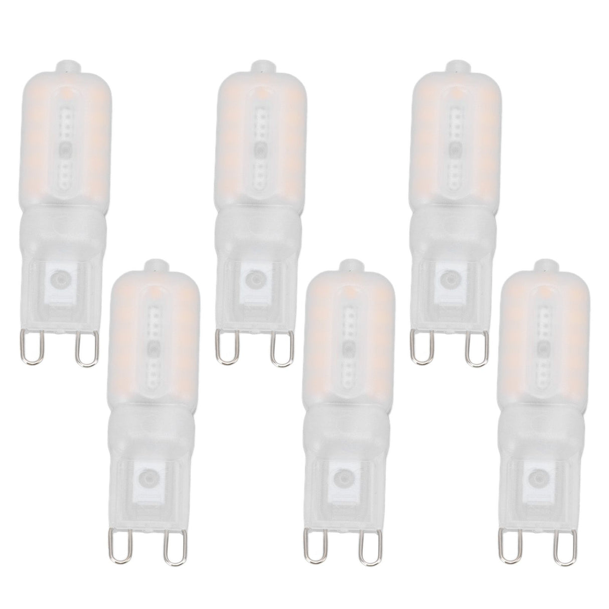 G9 Light Bulb Dimmable Eye Protection Energy Saving 5W 22 LED Small Bulbs for Ceiling Lamp Desk Lamp 6pcs Warm Light 220V