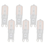 G9 Light Bulb Dimmable Eye Protection Energy Saving 5W 22 LED Small Bulbs for Ceiling Lamp Desk Lamp 6pcs Warm Light 220V