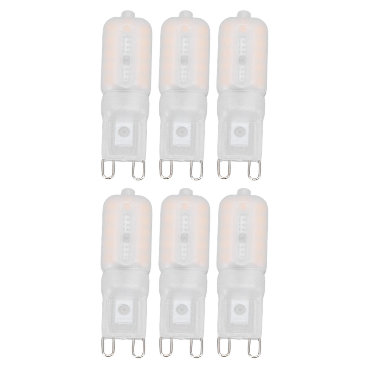 G9 Light Bulb Dimmable Eye Protection Energy Saving 5W 22 LED Small Bulbs for Ceiling Lamp Desk Lamp 6pcs Warm Light 220V