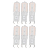 G9 Light Bulb Dimmable Eye Protection Energy Saving 5W 22 LED Small Bulbs for Ceiling Lamp Desk Lamp 6pcs Warm Light 220V
