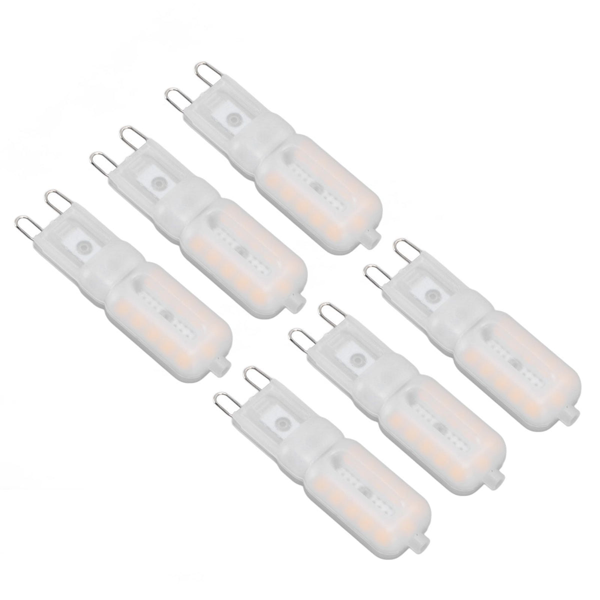 G9 Light Bulb Dimmable Eye Protection Energy Saving 5W 22 LED Small Bulbs for Ceiling Lamp Desk Lamp 6pcs Warm Light 220V