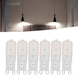 G9 Light Bulb Dimmable Eye Protection Energy Saving 5W 22 LED Small Bulbs for Ceiling Lamp Desk Lamp 6pcs Warm Light 220V
