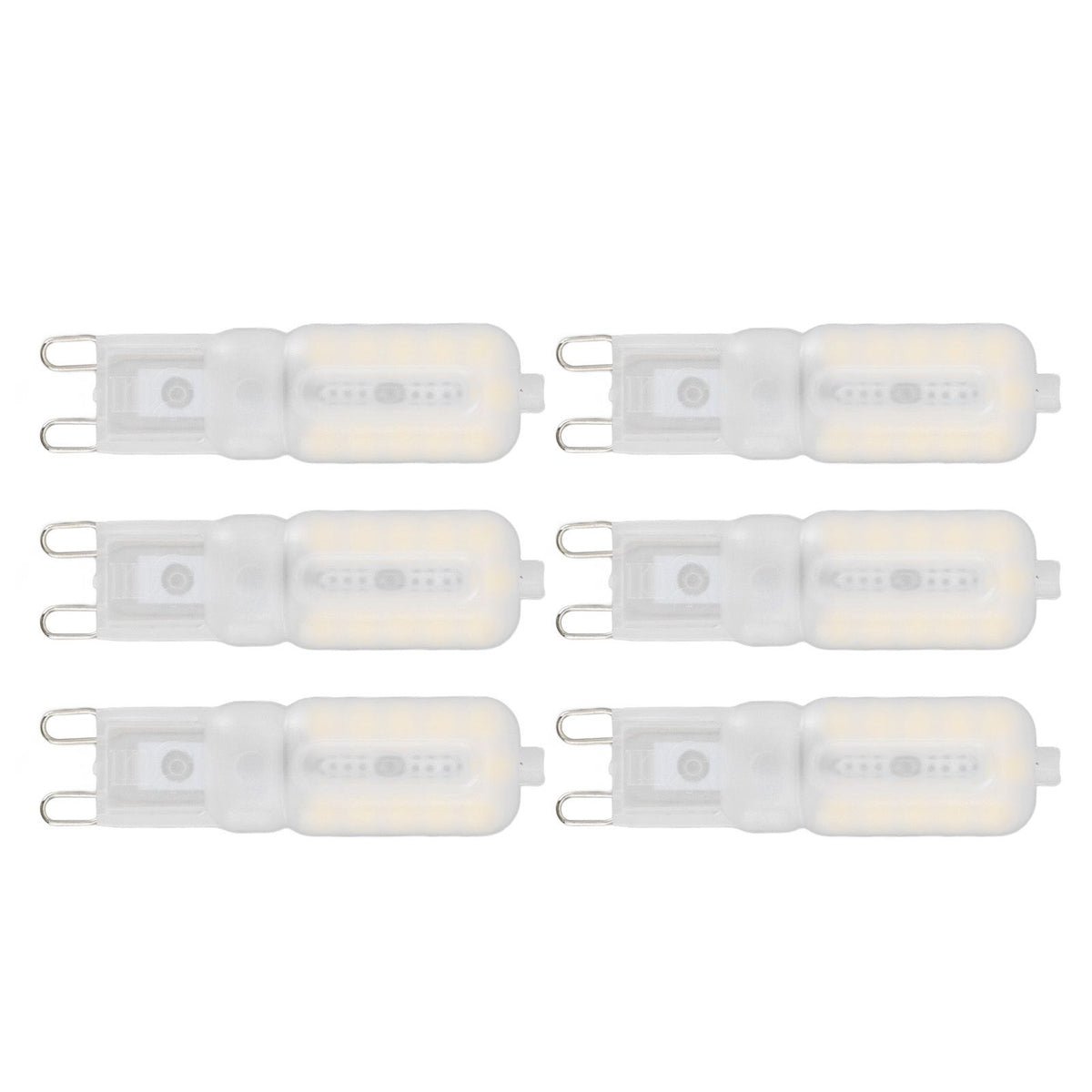 G9 Light Bulb Dimmable Eye Protection Energy Saving 5W 22 LED Small Bulbs for Ceiling Lamp Desk Lamp 6pcs Natural Light 220V
