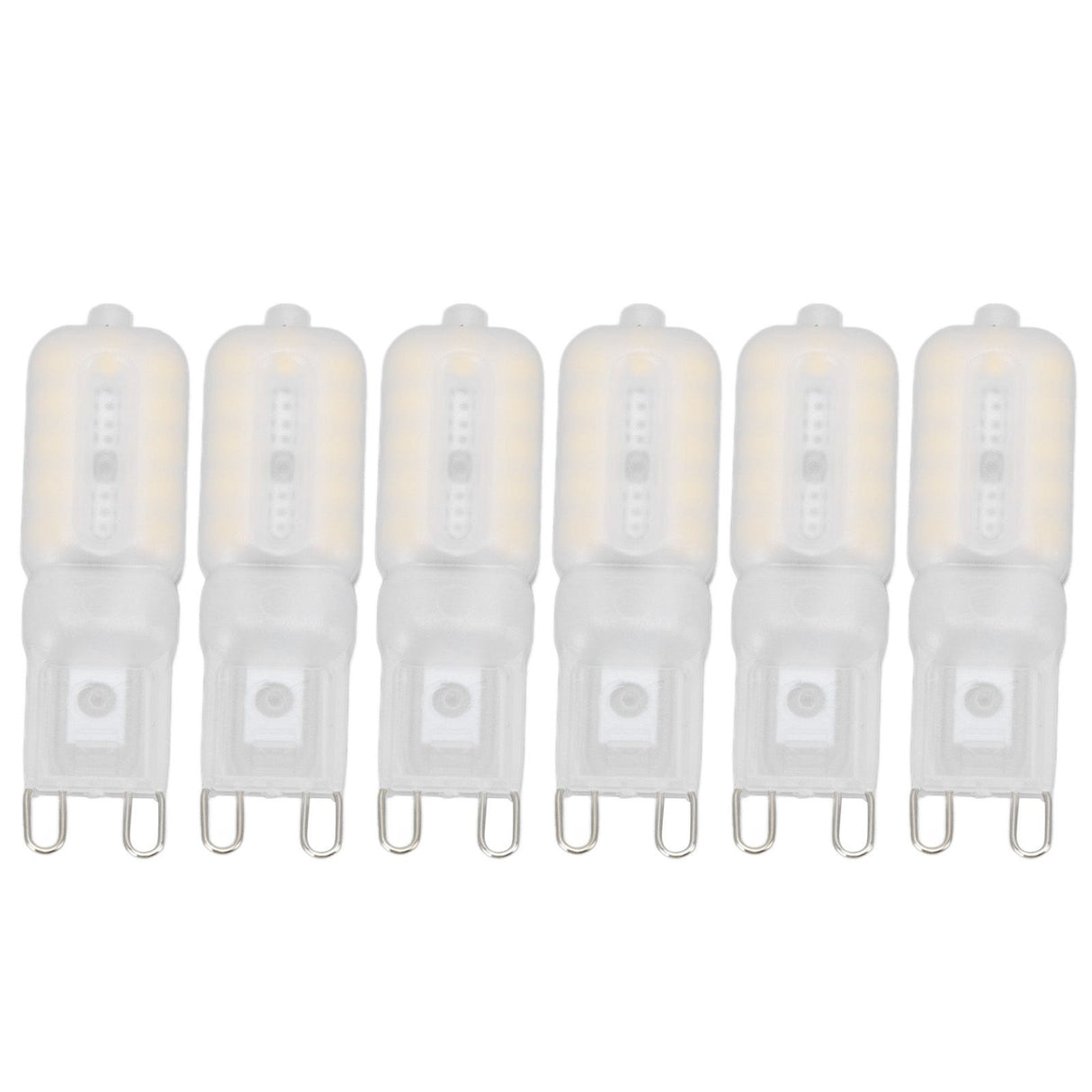 G9 Light Bulb Dimmable Eye Protection Energy Saving 5W 22 LED Small Bulbs for Ceiling Lamp Desk Lamp 6pcs Natural Light 220V