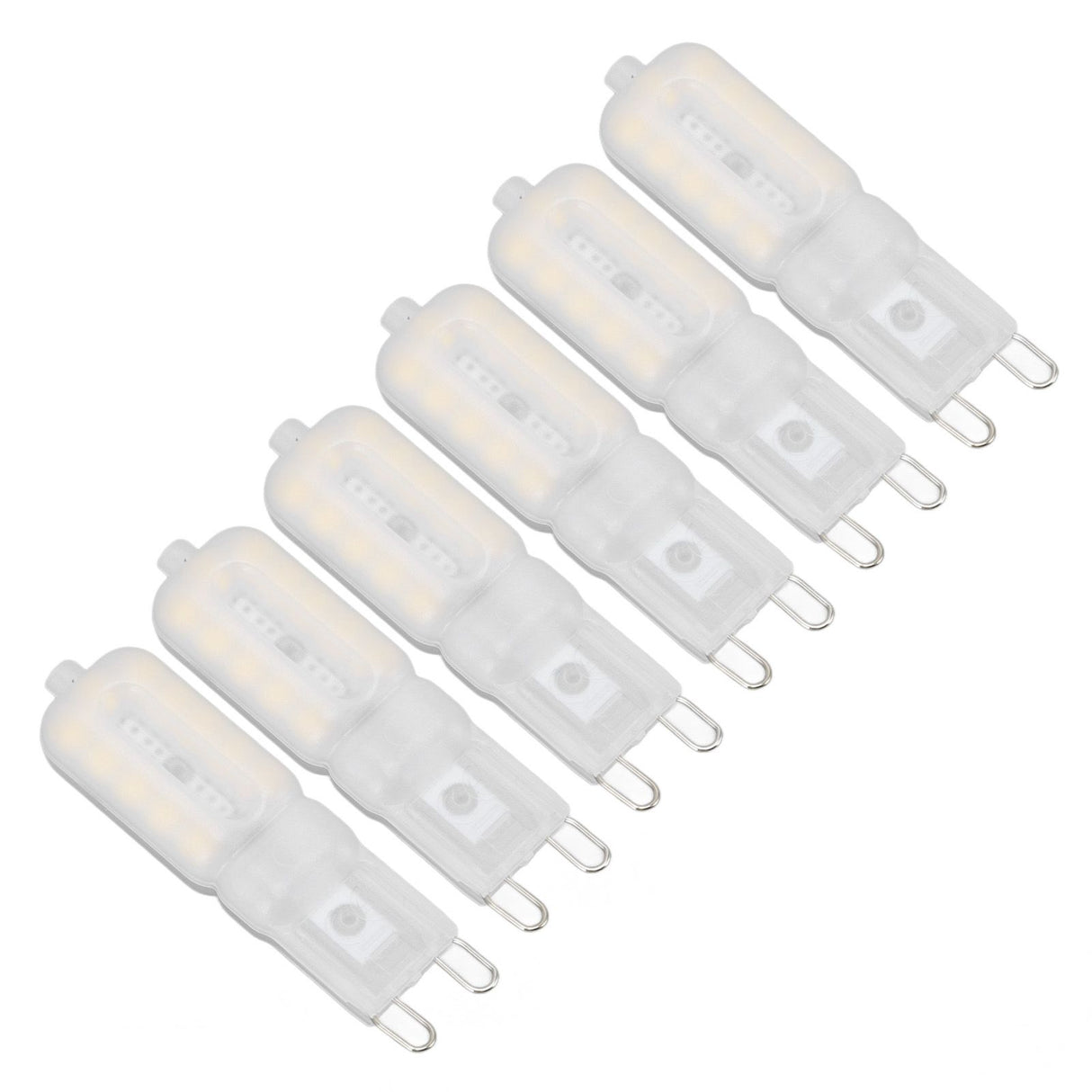 G9 Light Bulb Dimmable Eye Protection Energy Saving 5W 22 LED Small Bulbs for Ceiling Lamp Desk Lamp 6pcs Natural Light 220V