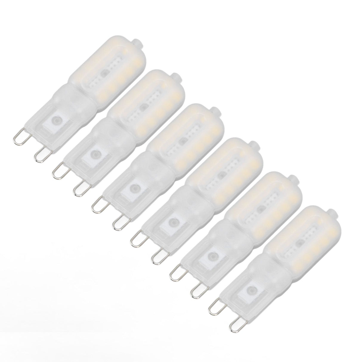 G9 Light Bulb Dimmable Eye Protection Energy Saving 5W 22 LED Small Bulbs for Ceiling Lamp Desk Lamp 6pcs Natural Light 220V