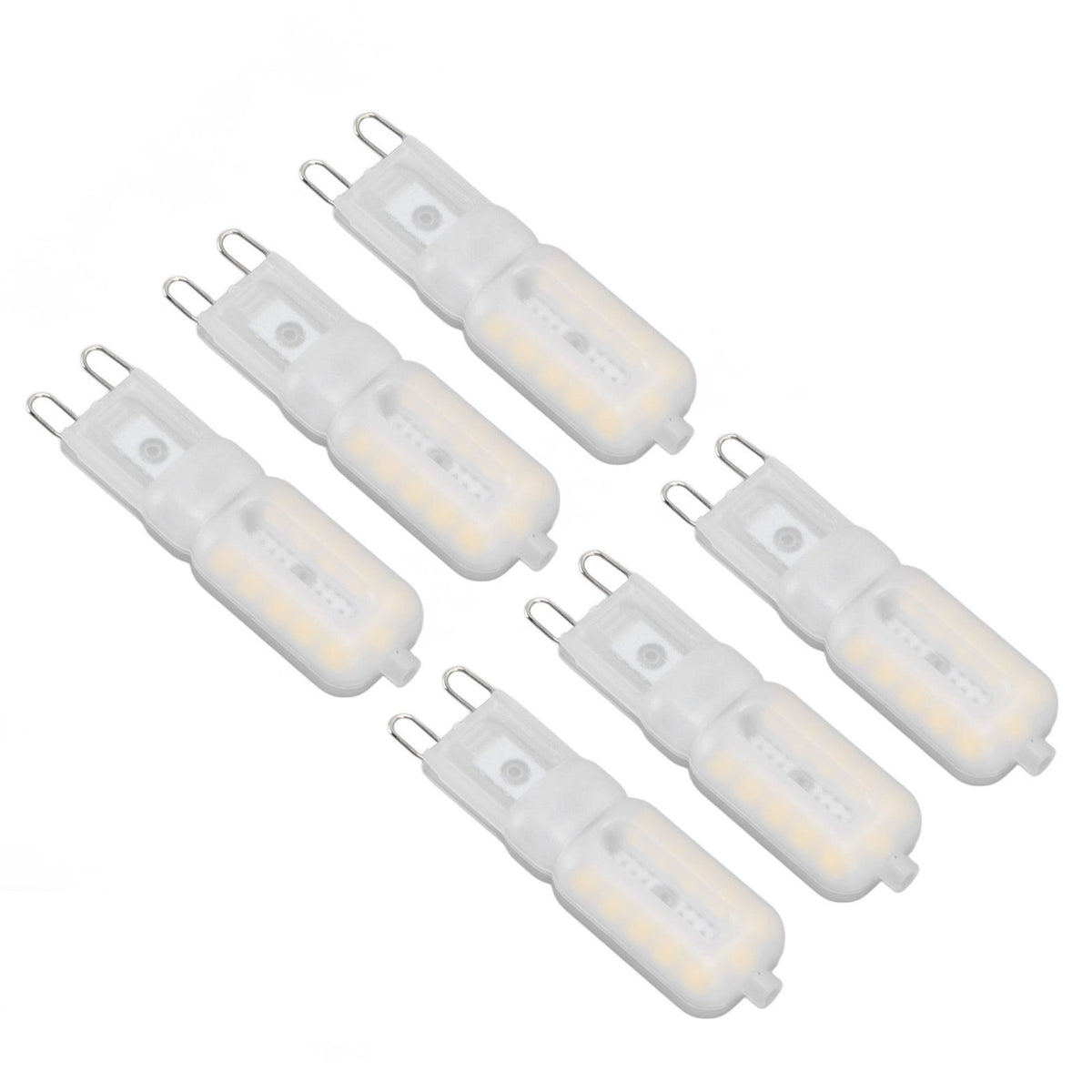 G9 Light Bulb Dimmable Eye Protection Energy Saving 5W 22 LED Small Bulbs for Ceiling Lamp Desk Lamp 6pcs Natural Light 220V