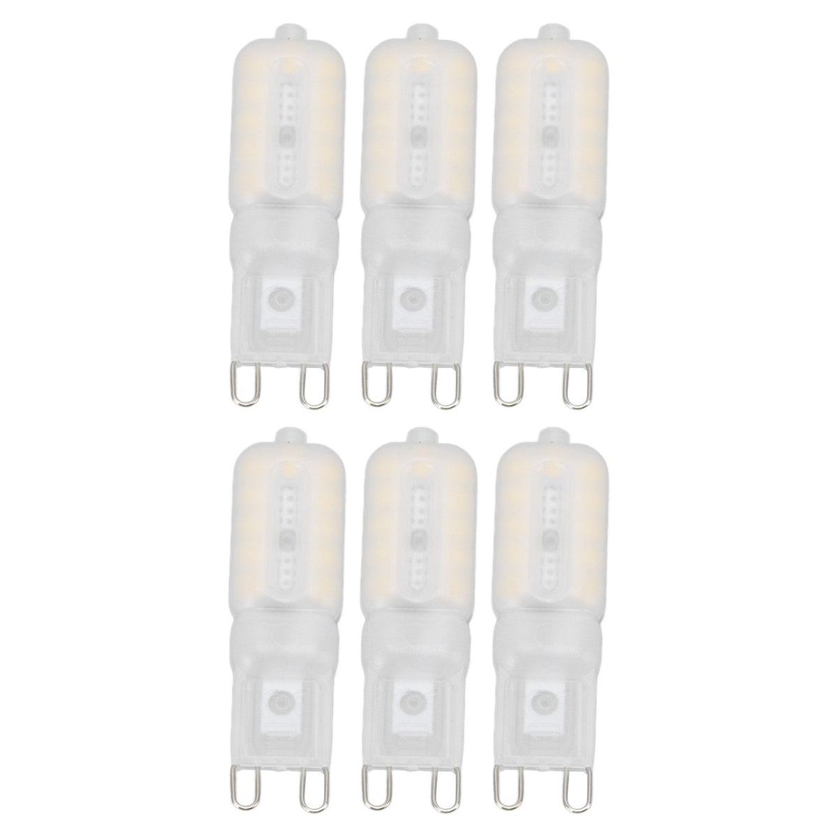 G9 Light Bulb Dimmable Eye Protection Energy Saving 5W 22 LED Small Bulbs for Ceiling Lamp Desk Lamp 6pcs Natural Light 220V