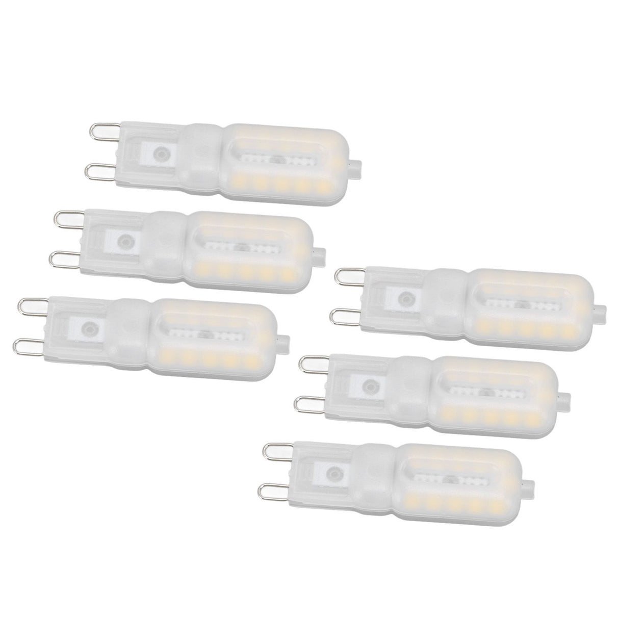 G9 Light Bulb Dimmable Eye Protection Energy Saving 5W 22 LED Small Bulbs for Ceiling Lamp Desk Lamp 6pcs Natural Light 110V