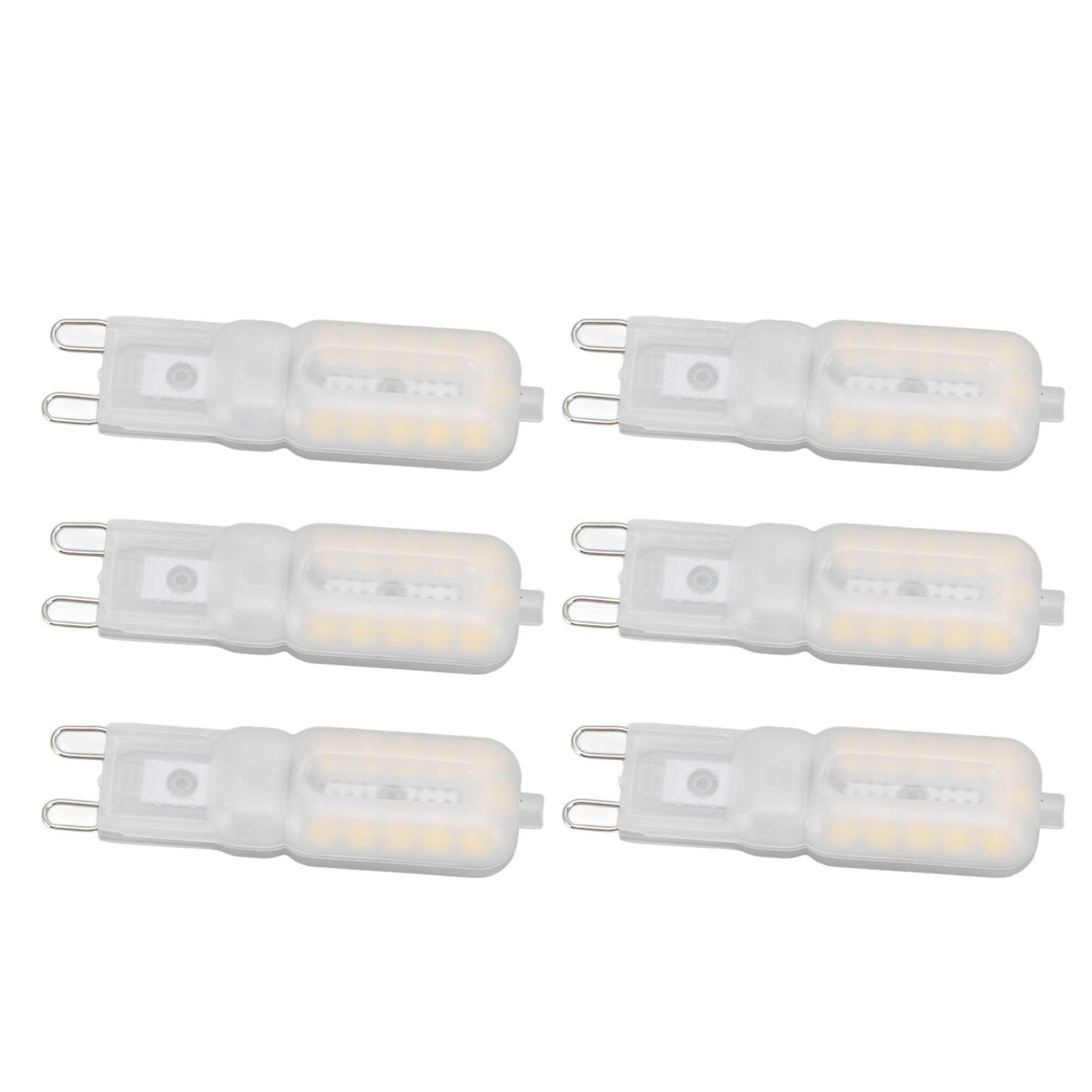 G9 Light Bulb Dimmable Eye Protection Energy Saving 5W 22 LED Small Bulbs for Ceiling Lamp Desk Lamp 6pcs Natural Light 110V