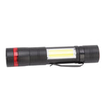 LED Flashlight Multifunction Highlight Telescopic Zoom Rechargeable Waterproof Mini Flashlight for Outdoor Lighting
