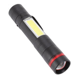 LED Flashlight Multifunction Highlight Telescopic Zoom Rechargeable Waterproof Mini Flashlight for Outdoor Lighting